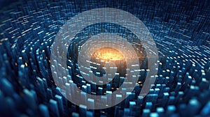 Abstract background of quantum computing system