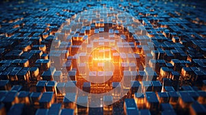 Abstract background of quantum computing system