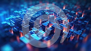 Abstract background of quantum computing system
