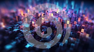 Abstract background of quantum computing system