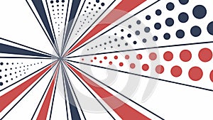 Abstract Background with Radiating Lines and Dots in a Retro Style vector design Generative AI