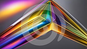 Abstract background from a rainbow flow of liquid metal, background for design,