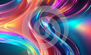 Abstract background of rainbow liquid metal, background for smartphone