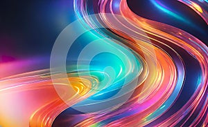 Abstract background of rainbow liquid metal, background for smartphone