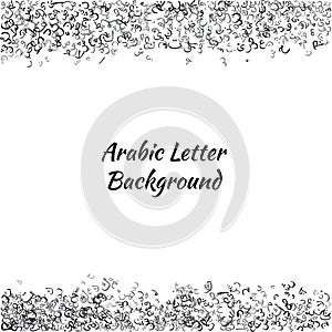 Abstract Background Random Arabic Letters-Vector Illustration