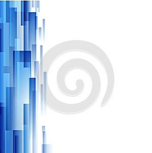 Abstract background rectangles in Blue