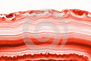 Abstract background - red agate cross section slice mineral