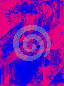 Abstract background in red and blue, with a spectacular rhythm and inserts