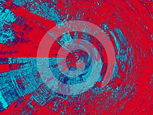 Abstract background in red and blue, with a spectacular rhythm and inserts