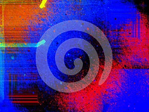 Abstract background of red  blue and yellow colors  with a spectacular rhythm and inserts