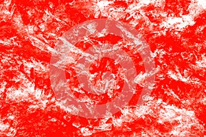 Abstract background of red colored ice crystals
