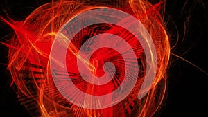 Abstract background with red glowing fenix