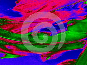 Abstract background in red, green and blue, with a spectacular rhythm and inserts
