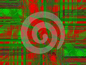 Abstract background in red, green and blue, with a spectacular rhythm and inserts