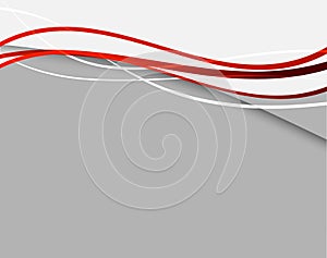 Abstract background with red lines