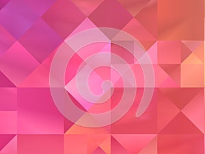 Abstract background red pink rosy, gradient geometric pattern