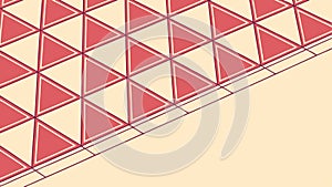 Abstract Background with Red Triangle Pattern, vector design Generative AI