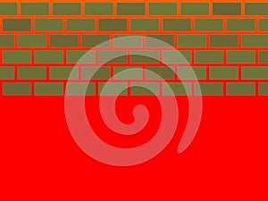Abstract background, red vibrant gradient brick wall geometric modern pattern
