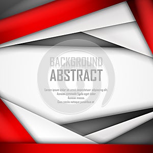 Abstract background of red, white and black