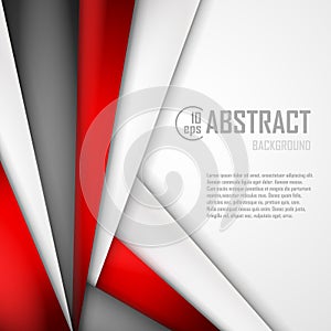 Abstract background of red, white and black