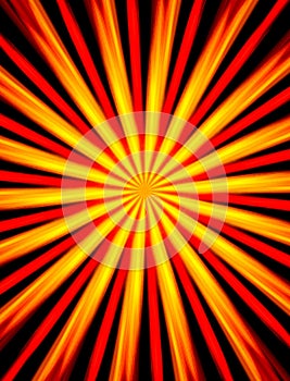Abstract background with red and yellow beams