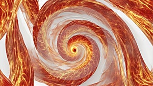 abstract background A red and yellow spiral of fire that flickers