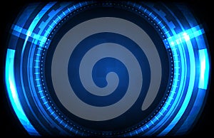 background of round futuristic technology user interface screen hud