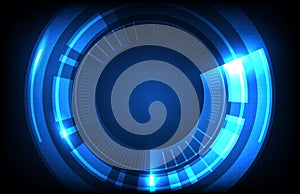 background of round futuristic technology user interface screen hud