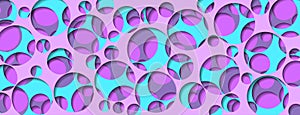 Abstract background with round holes
