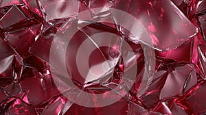 Abstract background of ruby red ice cubes.