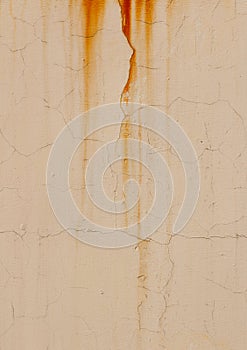 Abstract background rust streaks on the wall