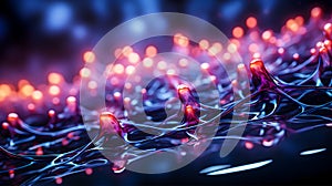 Abstract Background Science Technology - AI generated