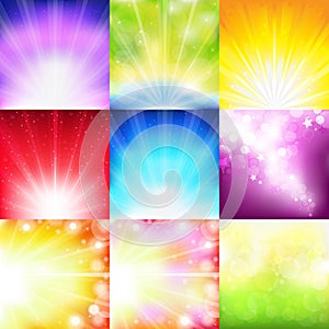 Abstract Background Set. Vector