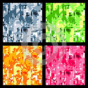Abstract background set. Vector illustration