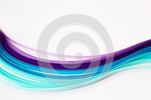 Abstract background - shades of violet and blue paper stripes on