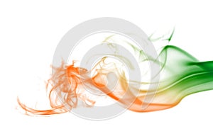 Abstract background shape - green smoke.