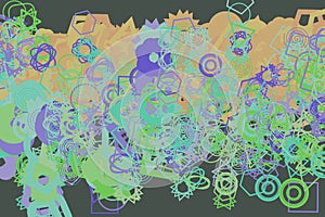 Abstract background with shape of mixed pattern. Design, backdrop, color & style.