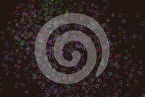Abstract background with shape of motion, particle or random pattern. Web, concept, effect & digital.