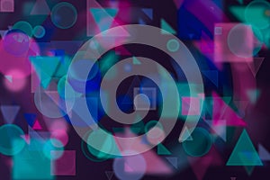 Abstract background with shape. Pattern, square, digital, repeat & color.