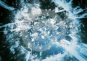 Abstract background with shards of ice