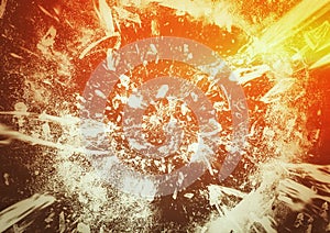 Abstract background with shards of ice