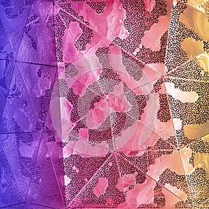 Abstract background of shiny metalic polygonal shapes