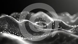 Digital wave particles creating data flow network