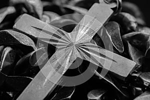 Abstract background of a silver chain