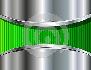 Abstract background silver green