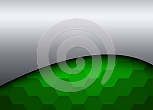Abstract background silver green