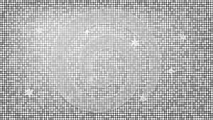 Abstract background silver mosaic. Background foil metallic texture. Festive vector illustration. Mirror mosaic vector