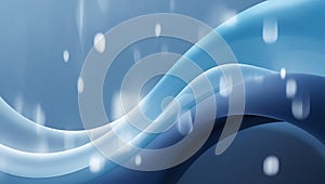 Abstract Blue Wave Background