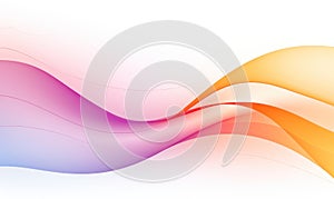 abstract background with smooth lines in pink, orange and purple colors