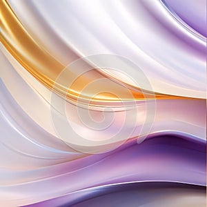 abstract background with smooth lines in purple, yellow and white colors